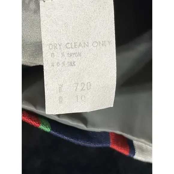 Vintage‎ 1970s Jupe Blazer Women’s Silk Blend Multicolor Stripe ILGWU Union Made - Picture 11 of 16